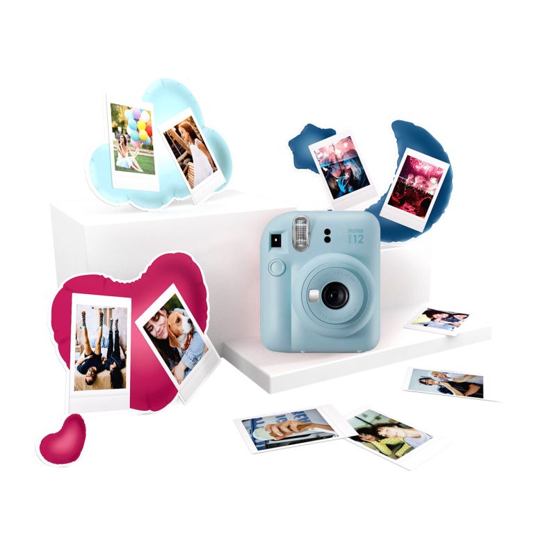 Dekopix Imprimir Revelar Mini Fotos Online Estilo Polaroid o Retro.  Fotografías Pequeñas 5,3x8,4 cm más Caja (12 Mini Fotos, Verde-Agua)