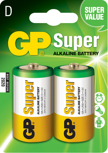 GP Pack de 4 Pilas Super Alcalinas LR03 AAA 1.5V