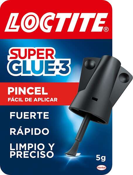 Loctite Super Glue-3 Pincel 5gr - Adhesivo Universal Triple Resistencia -  Fuerza y Uso Instantaneo - 2640969/2046283/2640782/2641844 > Papelería /  Oficina > Manualidades > Pegamentos