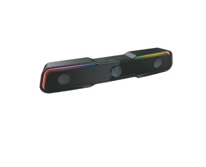 3GO Droxio Nessye Barra de Sonido 2.0 10W - Iluminacion RGB - Conectividad Bluetooth 5.0 + Jack 3.5mm - Alimentacion USB - Color Negro