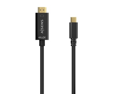 Aisens Cable Conversor USB-C a HDMI 4K@30HZ - USB-C/M-HDMI/M - 0.8M - Color Negro