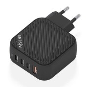 Aisens Cargador GAN 100W - 3xUSB-C PD3.0 QC4.0 - 1xUSB-A QC3.0