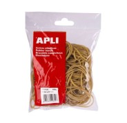 Apli Bolsa de Gomas Elasticas Ø 80x2mm 100grs - Gran Elasticidad y Excelente Resistencia - 70% de Caucho Natural