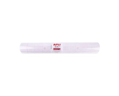 Apli Forro de Libros en Rollo 80µ 20 x 0.5 m - Polipropileno - Adhesivo Reposicionable - Alta Resistencia