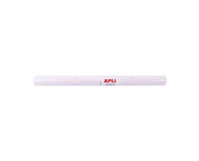 Apli Forro de Libros en Rollo 80µ 3 x 0,5 m - Polipropileno - Adhesivo Reposicionable - Alta Resistencia