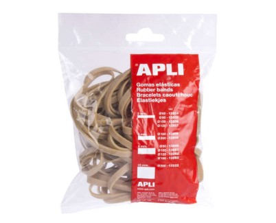 Apli Gomas Elasticas de Caucho Natural - Ø 160 x 5mm - Gran Elasticidad y Resistencia - Contenido 100 G