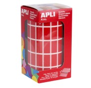 Apli Gomets Rectangulares Rojos - 20x10mm - 59 Hojas Pretroqueladas - 3540 Gomets por Rollo - Ideal para Actividades Infantiles - Cumple Normas de Calidad y Seguridad