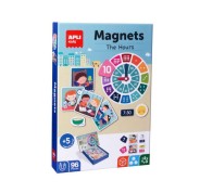 Apli Juego Magnetico Aprende las Horas - Ayuda a los Niños a Aprender las Horas - 96 Fichas Magneticas con las Partes del Reloj - Recomendado para Niños a partir de 5 Años