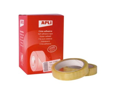 Apli Pack de 8 Cintas Adhesivas Transparente 19 mm x 66 m