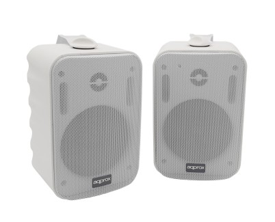 Approx Altavoces Autoamplificados 30W - Rejilla Metalica - 2x RCA, 1x Line - Incluye Soporte de Pared