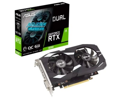 Asus Dual GeForce RTX 3050 OC Edition Tarjeta Grafica 6GB GDDR6 - HDMI, DVI, DisplayPort