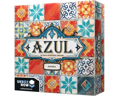 Azul Juego de Tablero - Tematica Puzzle Construccion - De 2 a 4 Jugadores - A partir de 8 Años - Duracion 30min. aprox.