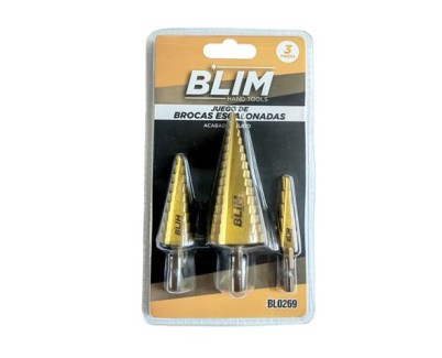 Blim Juego 3 pcs Brocas Escalonadas