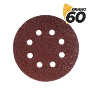 Blim Pack de 10 Lijas con Velcro para Lijadora BL0136 - 125mm - Grano 60 - Formato Circular