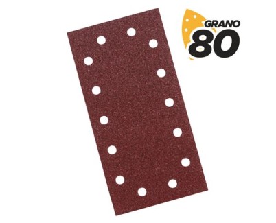 Blim Pack de 10 Lijas para Lijadora BL0123 - Grano 80 - Formato Rectangular