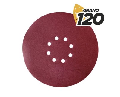 Blim Pack de 5 Lijas con Velcro para Lijadora BL0223 - Grano 120 - Formato Circular