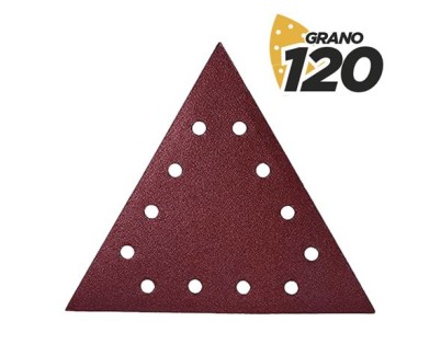 Blim Pack de 5 Lijas con Velcro para Lijadora BL0223 - Grano 120 - Formato Triangular