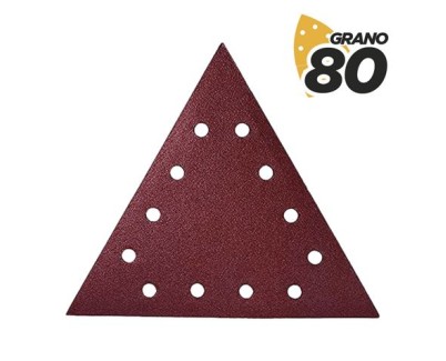 Blim Pack de 5 Lijas con Velcro para Lijadora BL0223 - Grano 80 - Formato Triangular