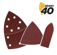 Blim Pack de 9 Lijas con Velcro para Lijadora BL0137 - Grano 40 - 3 Formatos