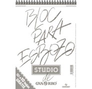 Canson Bloc para Esbozo A4 90+10 Hojas Gratis - Grano Ligero 90gr - Formato Album con Espiral Microperforado - Color Blanco Natural