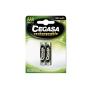 Cegasa HR03 Pack de 2 Pilas Recargables AAA - Tecnologia Rtu - Mantiene 85% de Energia Tras un Año