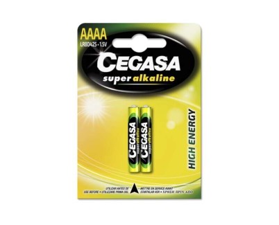 Cegasa Super Alkaline LR8D425 Pack de 2 Pilas AAAA - Alta Tecnologia - Fiabilidad - Elevado Rendimiento - Maximas Prestaciones