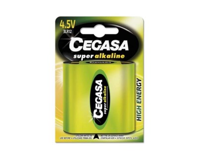 Cegasa Super Alkaline Pack de 1 Pila 3LR12 4.5V - Alta Tecnologia - Fiabilidad - Elevado Rendimiento - Maximas Prestaciones