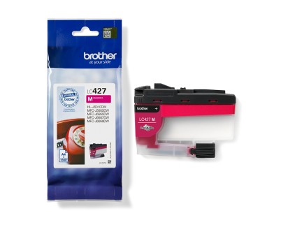 Original Brother LC427 Magenta Cartucho de Tinta LC427M para HL-J6010DW, MFC-J5955DW, MFC-J6955DW, MFCJ-6957DW, MFC-J6959DW