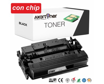 Compatible Canon 056H - Con Chip - Negro Cartucho de Toner 3008C002 para Canon LBP-325, MF542, MF543