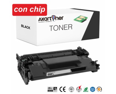 Compatible Canon 056L - Con Chip - Negro Cartucho de Toner 3006C002 para Canon LBP-325, MF542, MF543