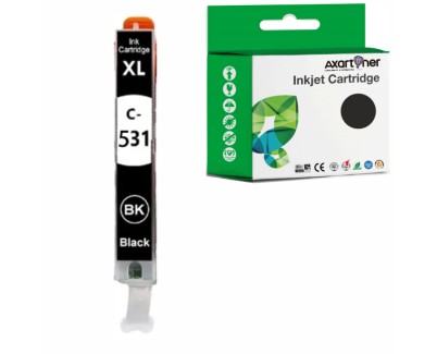 Compatible Canon CLI-531BK / CLI531 Negro Cartucho de Tinta 6118C001 para Canon Pixma TS8750 / TS8751