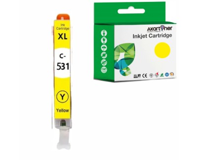 Compatible Canon CLI-531Y / CLI531 Amarillo Cartucho de Tinta 6121C001 para Canon Pixma TS8750 / TS8751