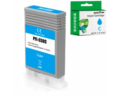 Compatible Canon PFI030 / 3490C001 Cyan Cartucho de Tinta para Canon imagePROGRAF TA-20 / TA-20 MFP L24 ei / TA-30