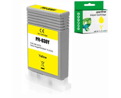 Compatible Canon PFI030 / 3492C001 Amarillo Cartucho de Tinta para Canon imagePROGRAF TA-20 / TA-20 MFP L24 ei / TA-30