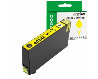 Compatible Epson 408 / 408L XL Amarillo Cartucho de Tinta C13T09K44010 para Epson Workforce Pro WF-C4810DTWF