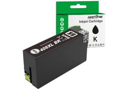 Compatible Epson 408 / 408L XL Negro Cartucho de Tinta C13T09K14010 para Epson Workforce Pro WF-C4810DTWF