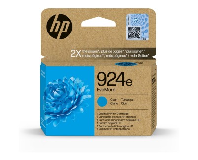 Original HP 924e Cyan Cartucho de Tinta 4K0U7NE para HP Officejet Pro 8122e / 8124e / 8125e / 8132e / 8134e / 8135e