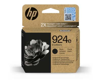 Original HP 924e Negro Cartucho de Tinta 4K0V0NE para HP Officejet Pro 8122e / 8124e / 8125e / 8132e / 8134e / 8135e