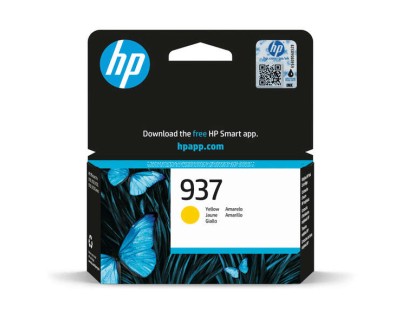 Original HP 937 Amarillo Cartucho de Tinta 4S6W4NE