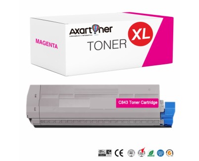 Compatible OKI C833 / C843 Magenta Cartucho de Toner 46443102