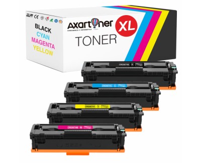 Compatible Pack x4 Canon 067H Cartuchos de Toner para Canon i-SENSYS LBP631Cw / LBP633Cdw / MF651Cw / MF655Cdw / MF657Cdw