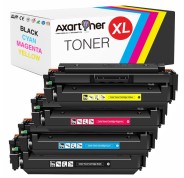 Compatible Pack x4 HP W2200X / W2201X / W2202X / W2203X / 220X Cartuchos de Toner para HP Color LaserJet Pro 4202 / MFP 4302 / MFP 4303