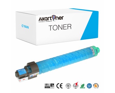 Compatible Ricoh Aficio MP-C2500, MP-C3000 Cyan Cartucho de Toner 888643 / 888639 MPC2500, MPC3000