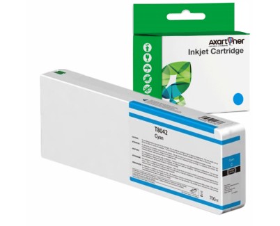 Compatible Epson T8042 Cyan Cartucho de Tinta Pigmentada para SureColor SC-P6000, SC-P7000, SC-P8000, SC-P9000