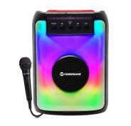 Coolsound Party Boom A380 Altavoz Portatil Bluetooth 20W 3\" - Iluminacion LED - USB, MicroSD, Jack3.5mm - Bateria 3.7V 1500mAh - Asa de Transporte - Microfono Incluido