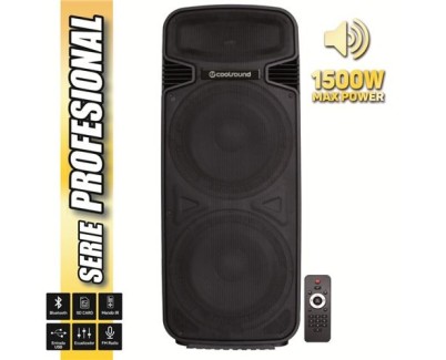 Coolsound Pro 500 Altavoz Autoamplificado Bluetooth 1500W 2x15\" 450W RMS - USB, SD, Entrada Mic. Jack 6.3mm - Mando a Distancia