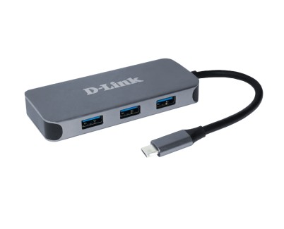 D-Link Hub USB-C con  3x USB 3.0, 1x  USB-C, 1x HDMI 4K, 1x RJ45