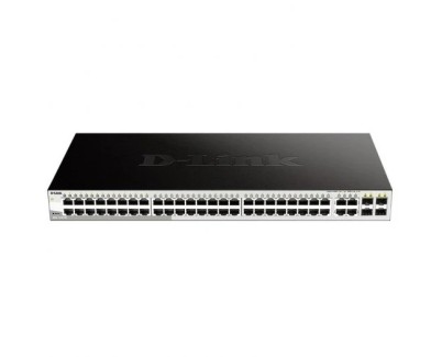 D-Link Smart Switch Gestionado 48 Puertos 1000BASE-T + 4 Puertos Combo 1000BASE-T/SFP