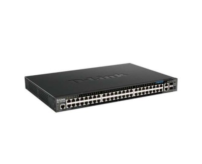 D-Link Switch Gestionado 44 Puertos Giga PoE + 4 Puertos 2.5G PoE + 2 Puertos 10G + 2 Puertos 10G SFP