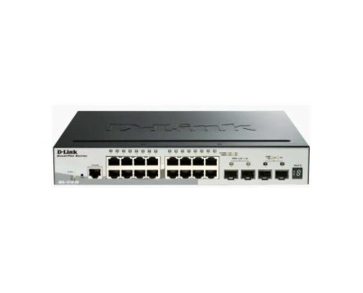 D-Link Switch Semigestionable 16 Puertos Gigabit + 2 Puertos Giga Combo + 2 Puertos 10G SFP+